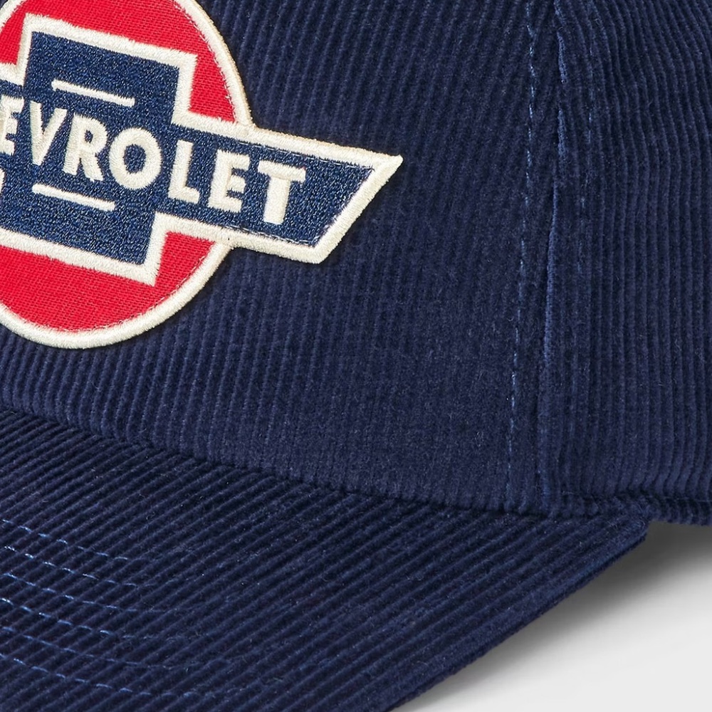 NWT! Chevrolet Navy Blue Corduroy Cap - Picture 3 of 5